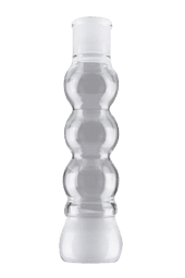 Glasrauchsäule 3-Bulbs - Klar